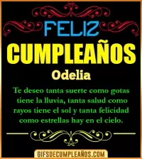 GIF Frases de Cumpleaños Odelia